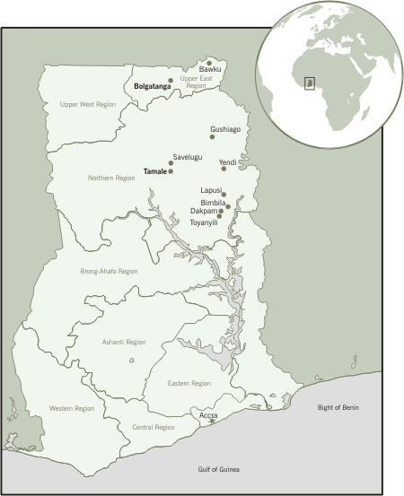 map of ghana regions. Map of Ghana