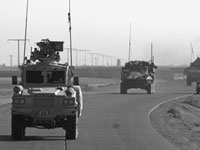 RG-31s in a convoy in Afghanistan