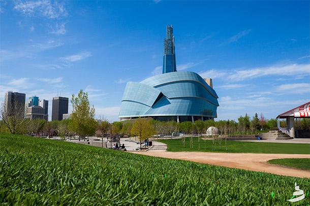 Photo of the Canadian Museum for Human Rights in Winnipeg