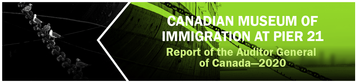 Canadian Museum of Immigration at Pier 21—Report of the Auditor General of Canada—2020