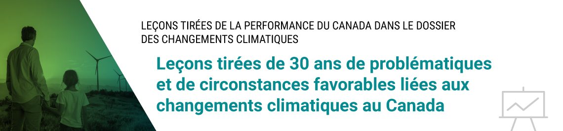 Leçons tirées de 30 ans de problématiques et de circonstances favourables liées aux changements climatiques au Canada