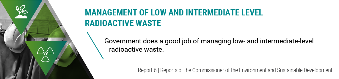 Report 6—Management of Low and Intermediate Level Radioactive Waste
