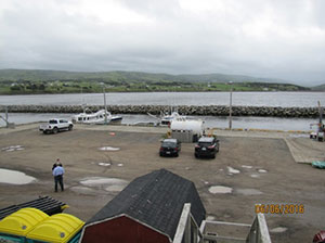 This photograph shows Nova Scotia’s Margaree Harbour in 2016, which was dry after its wharf was raised 0.7 metre