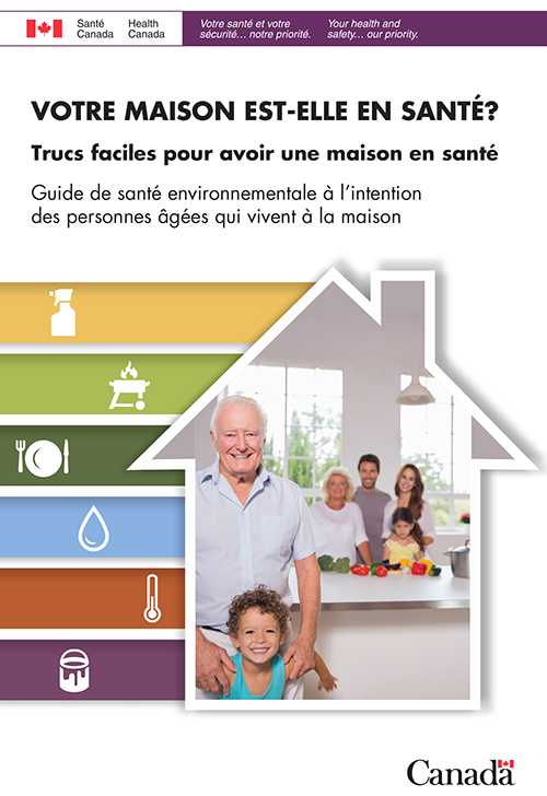 Photo du Guide de santé environnementale à l’intention des personnes âgées qui vivent à la maison, publié par Santé Canada en 2014