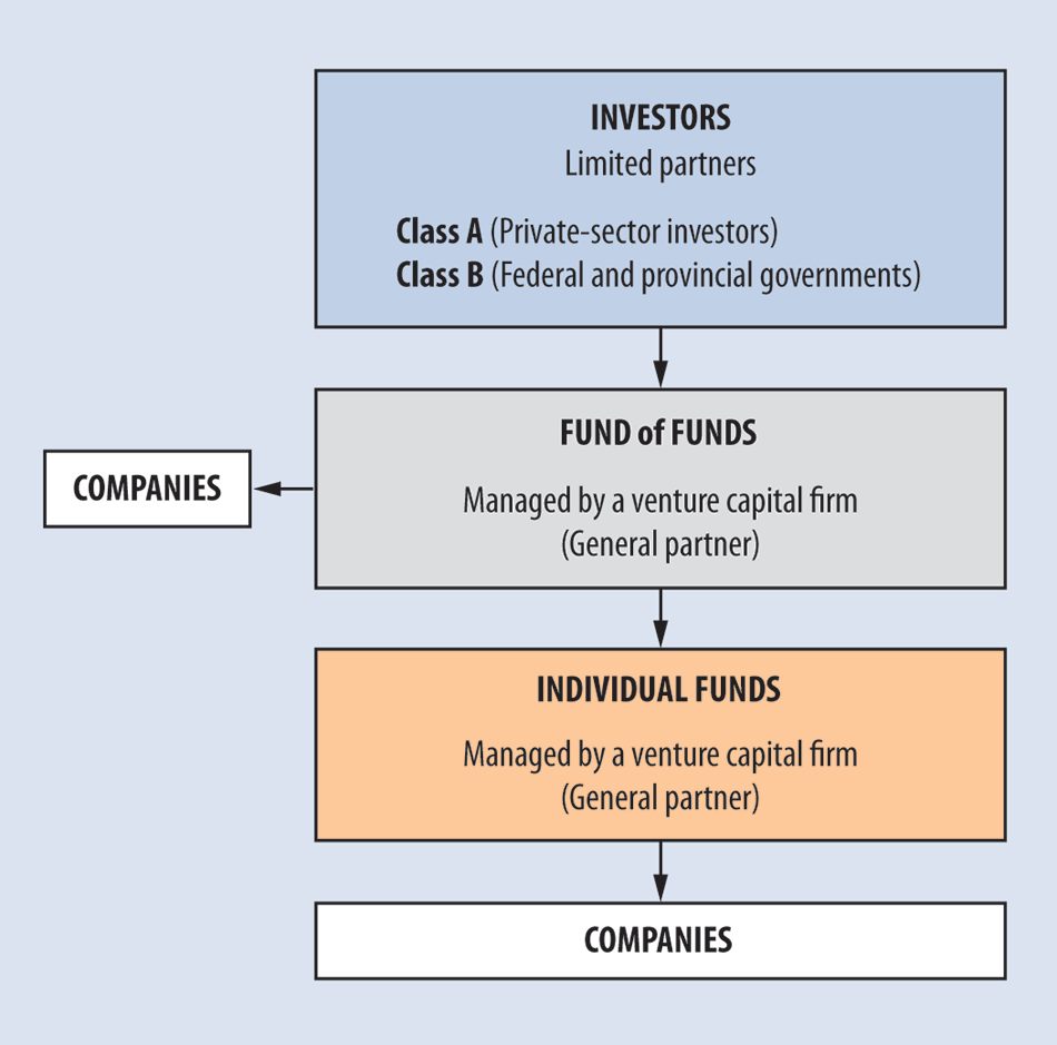 Diagram describing the fund-of-funds model