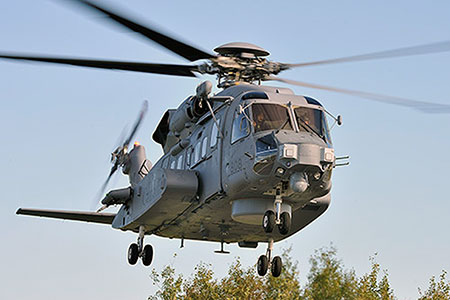 Cette photographie montre un hélicoptère CH-148 Cyclone