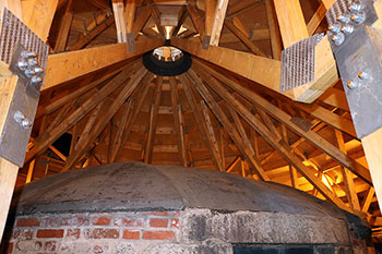 Interior photo of the new roof of the Prince of Wales Tower in Halifax, Nova Scotia Interior photo of the new roof of the Prince of Wales Tower in Halifax, Nova Scotia