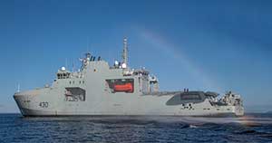 Image d’un navire de patrouille extracôtier et de l’Arctique pour la Marine royale canadienne