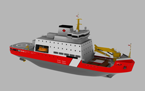 Image of a multi-purpose vessel for the Canadian Coast Guard